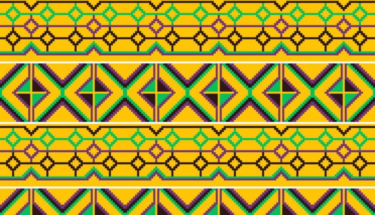 Ethnic seamless pattern. Cloth Kente.